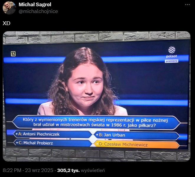 Takie PIŁKARSKIE PYTATNIE padło w Milionerach :D